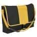 USA Made Nylon Poly Dad Shoulder Bags, Black-Gold, OHEDA19AOQ