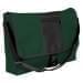 USA Made Nylon Poly Dad Shoulder Bags, Hunter Green-Black, OHEDA19ASC