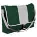 USA Made Nylon Poly Dad Shoulder Bags, Hunter Green-White, OHEDA19ASP
