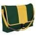 USA Made Nylon Poly Dad Shoulder Bags, Hunter Green-Gold, OHEDA19ASQ