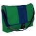 USA Made Nylon Poly Dad Shoulder Bags, Kelly Green-Navy, OHEDA19ATI