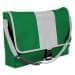 USA Made Nylon Poly Dad Shoulder Bags, Kelly Green-White, OHEDA19ATP