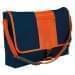 USA Made Nylon Poly Dad Shoulder Bags, Navy-Orange, OHEDA19AWJ
