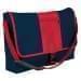 USA Made Nylon Poly Dad Shoulder Bags, Navy-Red, OHEDA19AWL