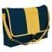 USA Made Nylon Poly Dad Shoulder Bags, Navy-Gold, OHEDA19AWQ