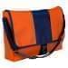 USA Made Nylon Poly Dad Shoulder Bags, Orange-Navy, OHEDA19AXI