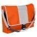 USA Made Nylon Poly Dad Shoulder Bags, Orange-White, OHEDA19AXP