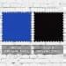 Royal Blue-Black Organic Cotton Swatches