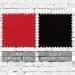 Red-Black Organic Cotton Swatches