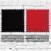 Black-Red Organic Cotton Swatches
