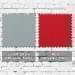 Light Gray-Red Organic Cotton Swatches