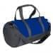 USA Made Nylon Poly Athletic Barrel Bags, Royal Blue-Graphite, PMLXZ2AA0F