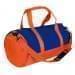 USA Made Nylon Poly Athletic Barrel Bags, Royal Blue-Orange, PMLXZ2AA0J