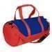USA Made Nylon Poly Athletic Barrel Bags, Royal Blue-Red, PMLXZ2AA0L