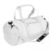 USA Made Nylon Poly Athletic Barrel Bags, White-White, PMLXZ2AA3P