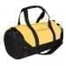 USA Made Nylon Poly Athletic Barrel Bags, Gold-Black, PMLXZ2AA4C