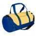 USA Made Nylon Poly Athletic Barrel Bags, Gold-Royal Blue, PMLXZ2AA4M
