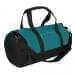USA Made Nylon Poly Athletic Barrel Bags, Turquoise-Black, PMLXZ2AA9C