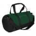 USA Made Heavy Canvas Athletic Barrel Bags, Hunter Green-Black, PMLXZ2AALR