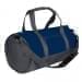 USA Made Heavy Canvas Athletic Barrel Bags, Navy-Graphite, PMLXZ2AAMT