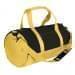 USA Made Heavy Canvas Athletic Barrel Bags, Black-Gold, PMLXZ2AAN5