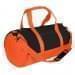 USA Made Nylon Poly Athletic Barrel Bags, Black-Orange, PMLXZ2AAOJ