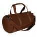USA Made Nylon Poly Athletic Barrel Bags, Brown-Brown, PMLXZ2AAPD