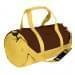 USA Made Nylon Poly Athletic Barrel Bags, Brown-Gold, PMLXZ2AAPQ