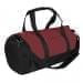 USA Made Nylon Poly Athletic Barrel Bags, Burgundy-Black, PMLXZ2AAQC
