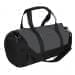 USA Made Nylon Poly Athletic Barrel Bags, Graphite-Black, PMLXZ2AARC