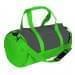 USA Made Nylon Poly Athletic Barrel Bags, Graphite-Lime, PMLXZ2AARY