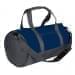 USA Made Nylon Poly Athletic Barrel Bags, Navy-Graphite, PMLXZ2AAWF