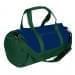 USA Made Nylon Poly Athletic Barrel Bags, Navy-Hunter Green, PMLXZ2AAWV