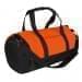 USA Made Nylon Poly Athletic Barrel Bags, Orange-Black, PMLXZ2AAXC