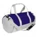 USA Made Nylon Poly Athletic Barrel Bags, Purple-White, PMLXZ2AAYP