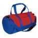 USA Made Nylon Poly Athletic Barrel Bags, Red-Royal Blue, PMLXZ2AAZM