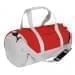 USA Made Nylon Poly Athletic Barrel Bags, Red-White, PMLXZ2AAZP