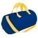 USA Made Nylon Poly Gym Roll Bags, Royal Blue-Gold, ROCX31AA05
