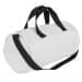 USA Made Nylon Poly Gym Roll Bags, White-Black, ROCX31AA3R
