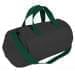 USA Made Nylon Poly Gym Roll Bags, Black-Hunter Green, ROCX31AAOV
