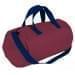 USA Made Nylon Poly Gym Roll Bags, Burgundy-Navy, ROCX31AAQZ