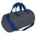 USA Made Nylon Poly Gym Roll Bags, Graphite-Royal Blue, ROCX31AAR3