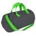 USA Made Nylon Poly Gym Roll Bags, Graphite-Lime, ROCX31AARY
