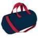 USA Made Nylon Poly Gym Roll Bags, Navy-Red, ROCX31AAW2