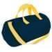 USA Made Nylon Poly Gym Roll Bags, Navy-Gold, ROCX31AAW5