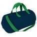 USA Made Nylon Poly Gym Roll Bags, Navy-Kelly Green, ROCX31AAWW
