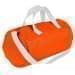 USA Made Nylon Poly Gym Roll Bags, Orange-White, ROCX31AAX4
