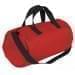 USA Made Nylon Poly Gym Roll Bags, Red-Black, ROCX31AAZR