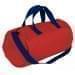 USA Made Nylon Poly Gym Roll Bags, Red-Navy, ROCX31AAZZ