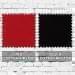 Red-Black Ripstop Leather Skate Hat, Swatch
